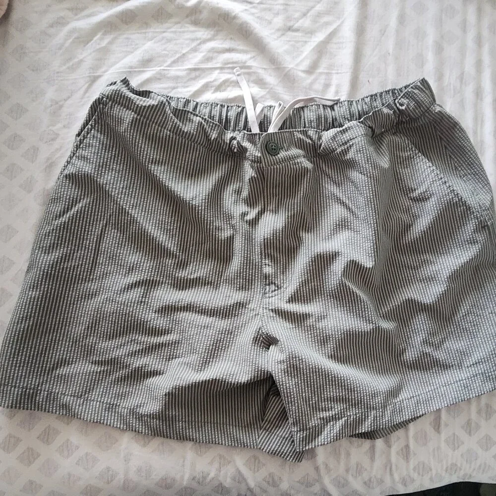Abercrombie and Fitch seersucker swimming trunks - Picture 1 of 4